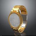 Wooden Strap Watch With Spliced Design Round Dial White Face Modern Fashion Accessory