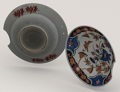 Antique Bowl Ceramic 3d model