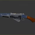 Modern Tactical Gun With Perforated Body Orange Grip And FALKE Inscription Design