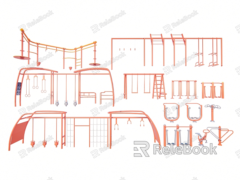 Modern fitness equipment outdoor fitness equipment equipment combination model