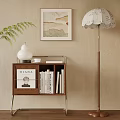 The decorative painting of floor lamp in the corners of the ancient style 3d model