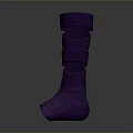 Purple Spiral Designed Daily Use Leg Warmers For Winter Comfort