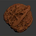 Wooden Stone Decorative Piece With Natural Textured Surface And Spherical Shape