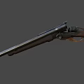 Vintage Revolver With Wooden Grip And Metal Barrel Cylinder Classic Design