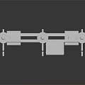 High Voltage Electrical Equipment With Three Column Insulators And Metal Support Structure