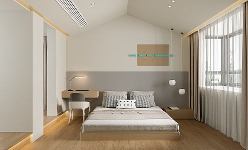 Master Bedroom Modern Bedroom 3d model