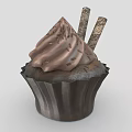 Colorful Decorative Cupcakes With Various Toppings And Creamy Frosting For Kitchen Dessert Items