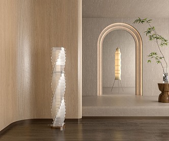 Quiet Floor Lamp 3d model