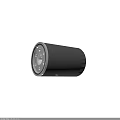 Car Suspension Shock Absorber with Metal Casing Internal Spring and Cylindrical Design
