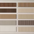 Decorative Wall Paneling with Various Striped Styles and Different Color Options for Home