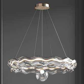 Light Luxury Chandelier 3d model