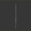 Medieval Style Long Blade Weapon With Intricate Hilt Metallic Finish And Decorative Patterns