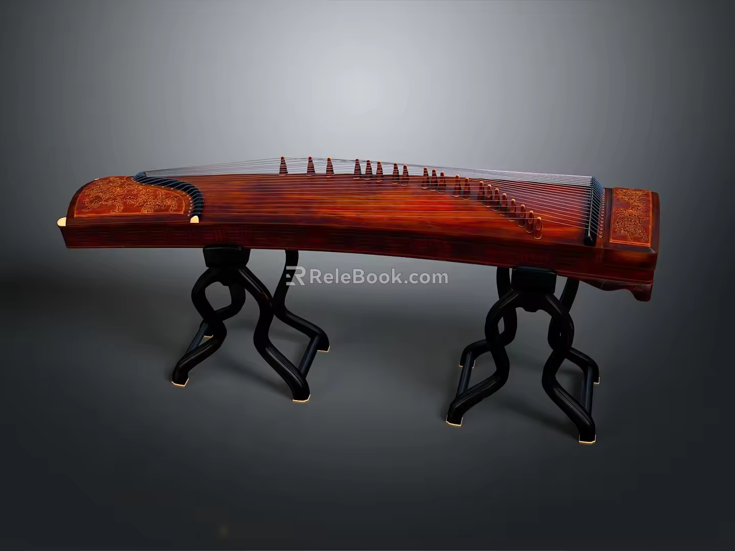 Guzheng Guqin String Instruments Playing Musical Instruments Music Equipment Music Equipment 3d model