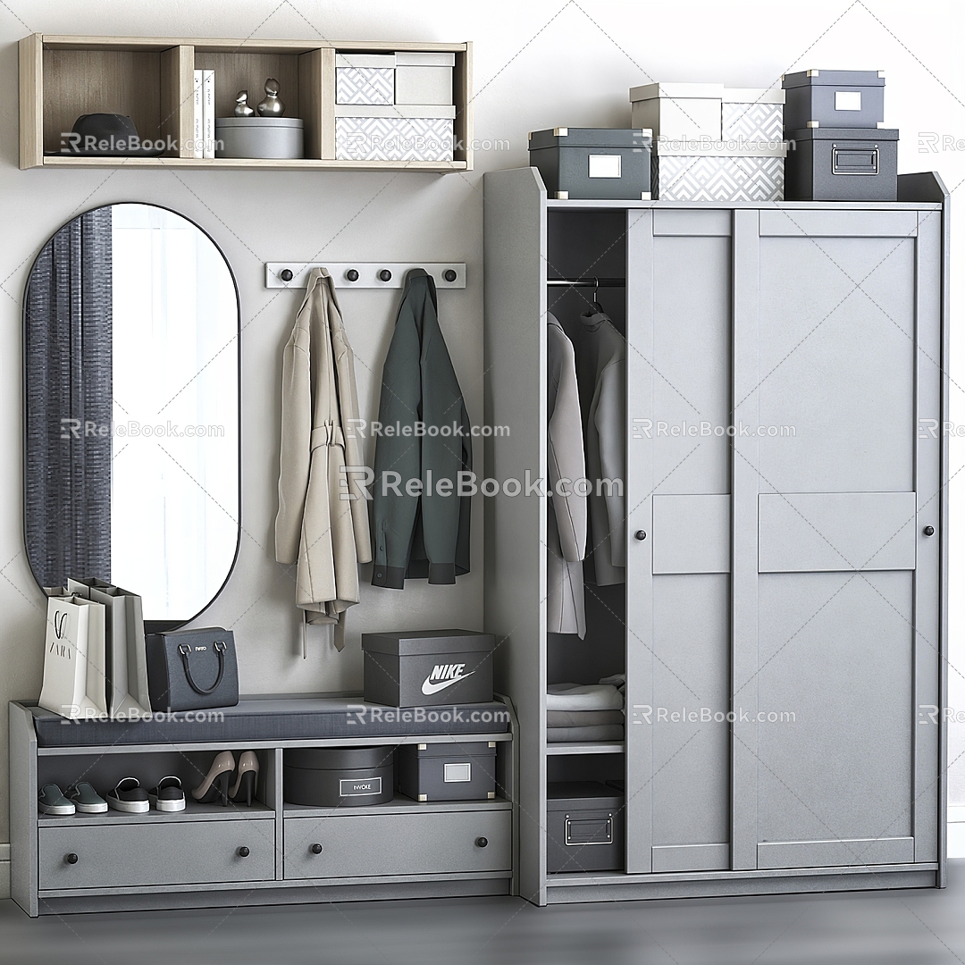 Multi-function wardrobe 3d model