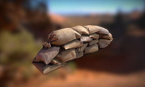 Sandbags 3d model