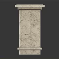 Marble Columns Modern Columns 3d model