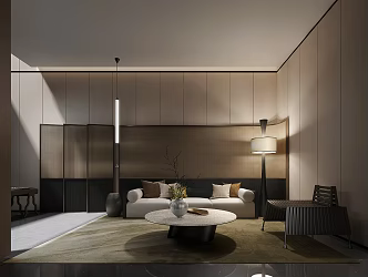 Quiet Lounge Negotiation Area 3d model