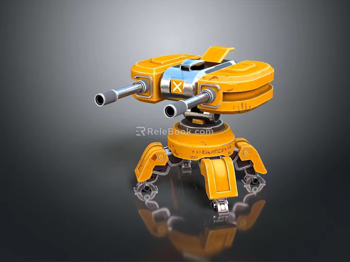 laser tower turret turntable sci-fi tower defense game tower defense sci-fi turret game turret game turret 3d model