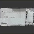 Adjustable Medical Bed With Metal Frame Wheels Side Rails And Mattress