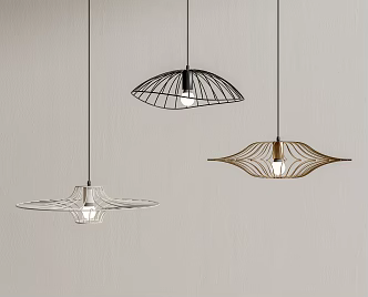Modern chandelier metal chandelier 3d model