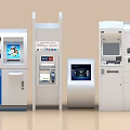 Smart Machines For Self Service Banking With Modern ATM Kiosks And Interfaces