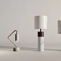 Modern Luxury Table Lamps Featuring Marble Bases Metal Frames And Fabric Shades