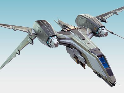 Sci-fighter aircraft aviation vehicle fighter sci-fi technology bomber fighter space future 3d model