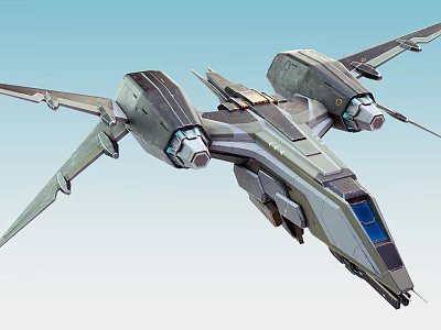 Advanced Military Fighter Jet With Sleek Aerodynamic Design Twin Engines And Futuristic Cockpit 3d model