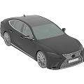 Black Lexus Sedan With Sleek Exterior Design Distinctive Grille And Alloy Wheels