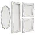 Modern Decorative Wall Mirrors With Gold Silver Frames And Various Shapes