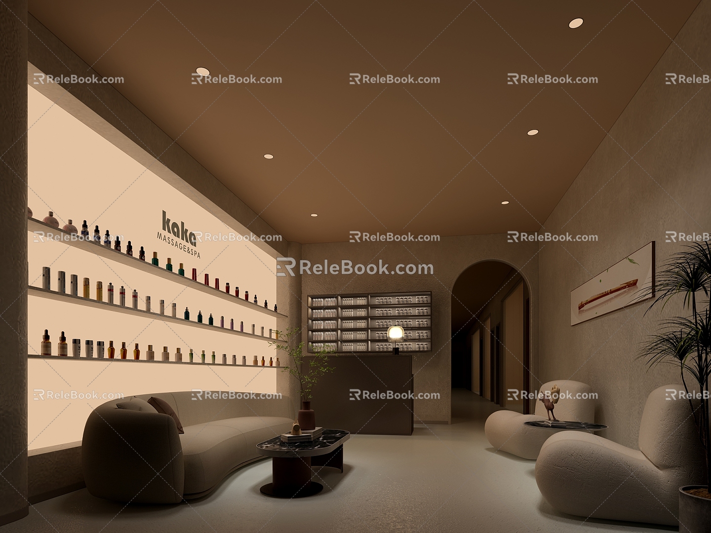 Beauty SPA Reception Hall 3d model