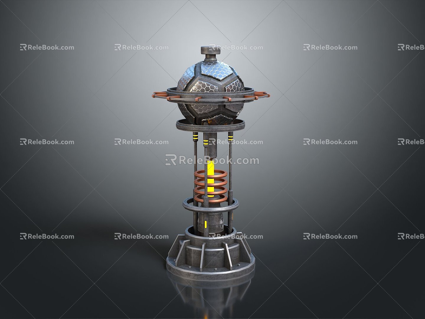 science fiction nuclear reactor science fiction item science fiction component high-tech component science fiction equipment science fiction scene 3d model