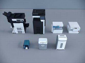 modern printer paper shredder 3d model