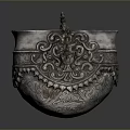 Traditional Intricately Carved Silver Vessel With Ornate Patterns And Small Decorative Handle