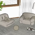 Lazy Sofa Recliner 3d model