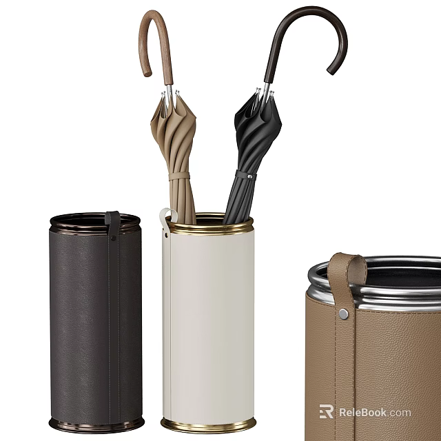 Stylish Umbrella Holders With Umbrellas For Home 3d model 