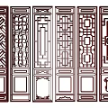 New Chinese Style Flower Window Carved Hollow Carved Door and Window Lattice Door and Window Carved Wood Carved Window Carved Door Carved Lattice Flower Window Carved Screen Partition 3d model