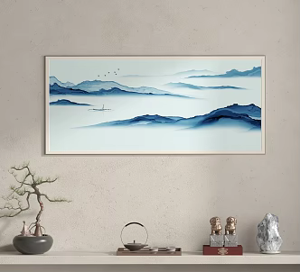 New Chinese Decorative Painting 3d model