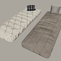 Upholstered Cushions With Quilted Diamond And Stitched Patterns Plus Decorative Pillows