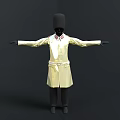 Other Uniform Figure With Yellow Coat Black Hat And Outstretched Arms