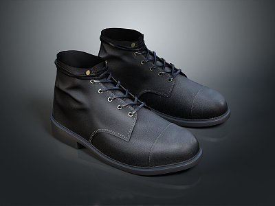 Men's Leather Shoes Pointed Toe Leather Boots Fashion Leather Boots Patent Leather Shoes Men's Shoes Leather Shoes Men's Shoes Men's Shoes 3d model