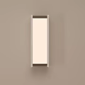 Modern Rectangular Wall Light with White Frame for Home Interior Decor 3d model
