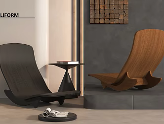 Recliner Rocking Chair 3d model