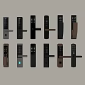Smart Electronic Door Handles With Various Modern Designs And Colors For Home Use
