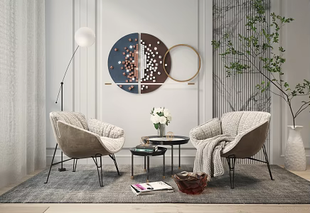 Modern Casual Sofa Combination Single Sofa Leisure Chair 3d model