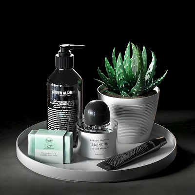 Modern Toiletries Bathroom Products Small Soap Perfume 3d model Modern Toiletries Bathroom Products Small Soap Perfume 3d model