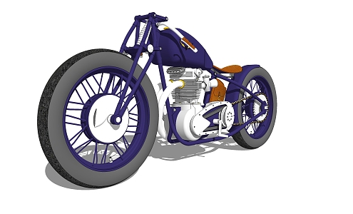 Modern Motorcycle 3d model