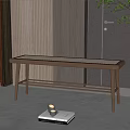 Quiet Bench 3d model