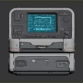 Portable Medical Monitor With Green Waveform Screen And Control Panel Features