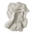 Modern White Textured Wall Decor with Abstract Sculptural Design for Home Interior